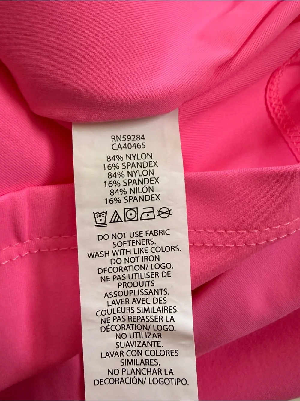 The Children’s Place Girls Quick Dry Cross Back Tank Top & Leggings Set Hot Pink